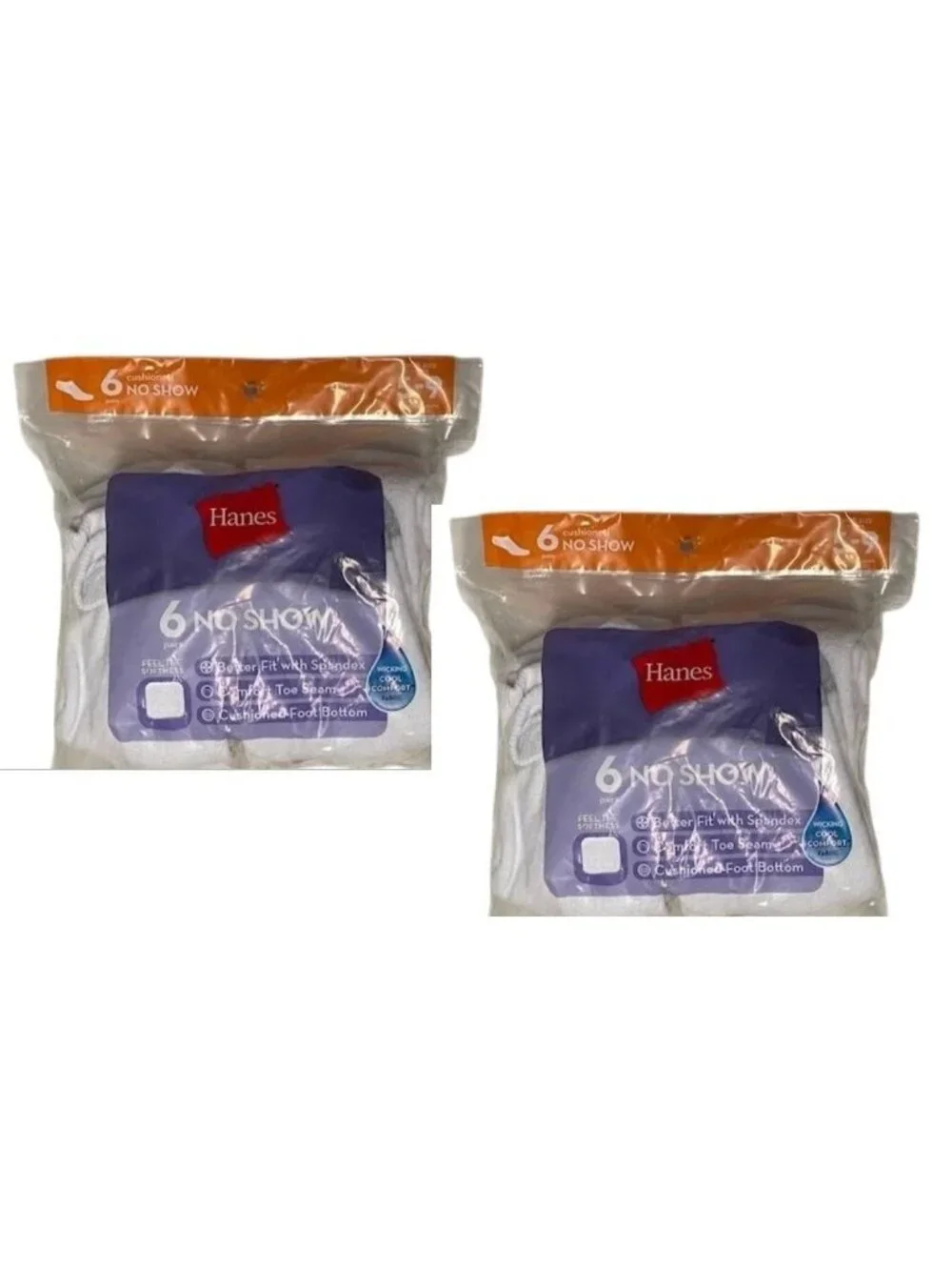 Hanes Women's No Show Socks 12 Pack 5-9
